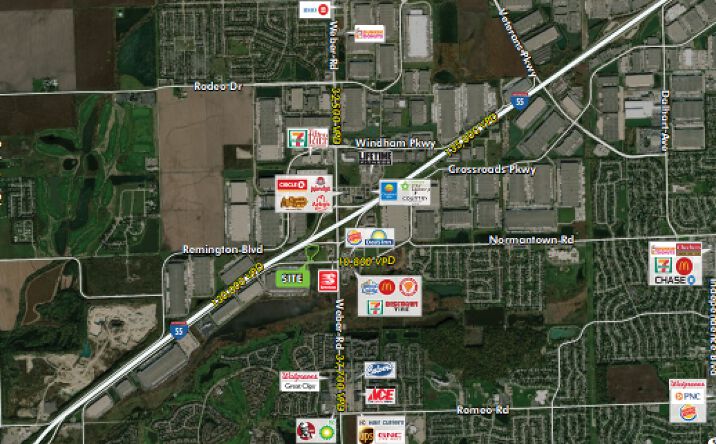 Pictures of Land property located at NWQ Weber & Normantown Road, Romeoville, IL 60446 for sales - image #1