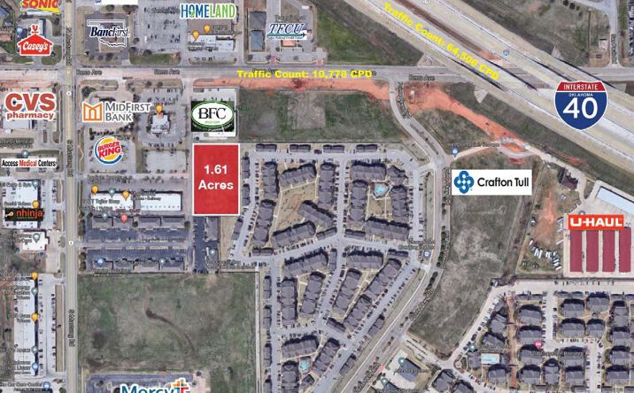 Pictures of Land property located at 324 S Mustang Rd, Yukon, OK 73099 for sales - image #1