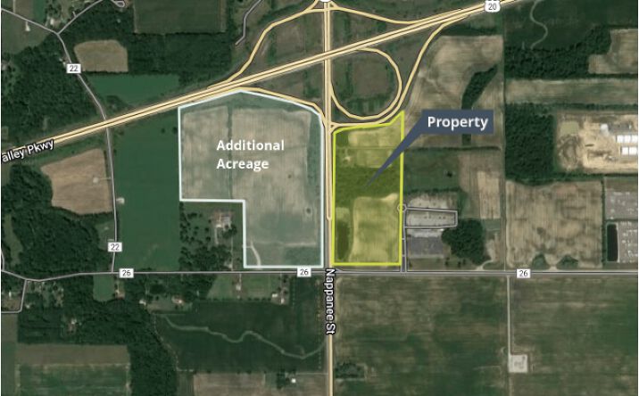 Pictures of Land property located at NE. Corner CR 26 & SR 19, Elkhart, IN 46517 for sales - image #1