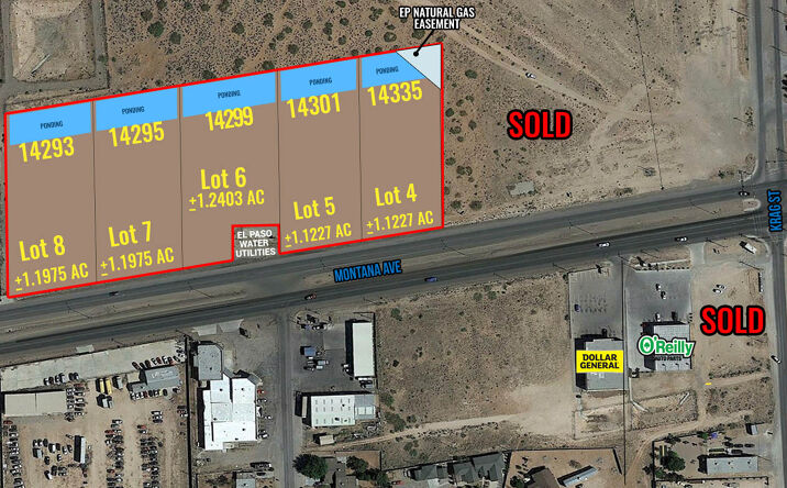 Pictures of Land property located at Montana & Krag, El Paso, TX 79938 for sales - image #1