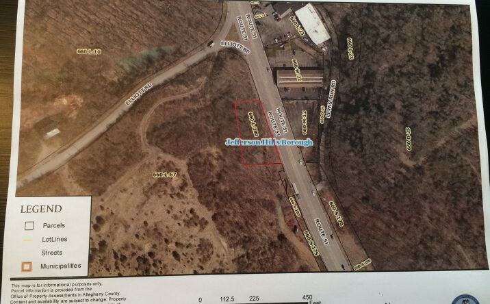 Pictures of Land property located at Route 51 at Ellliot  Rd, Jefferson Hills, PA 15025 for sales - image #1