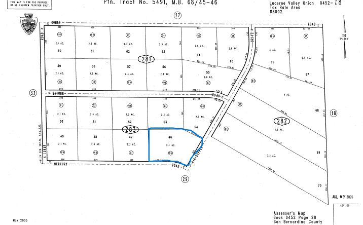 Pictures of Land property located at Mercury Rd (@ Big Dipper Dr), Lucerne Valley, CA 92356 for sales - image #1