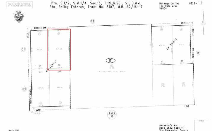 Pictures of Land property located at 104 Diamond Bar Rd, 29 Palms, CA 92277 for sales - image #1