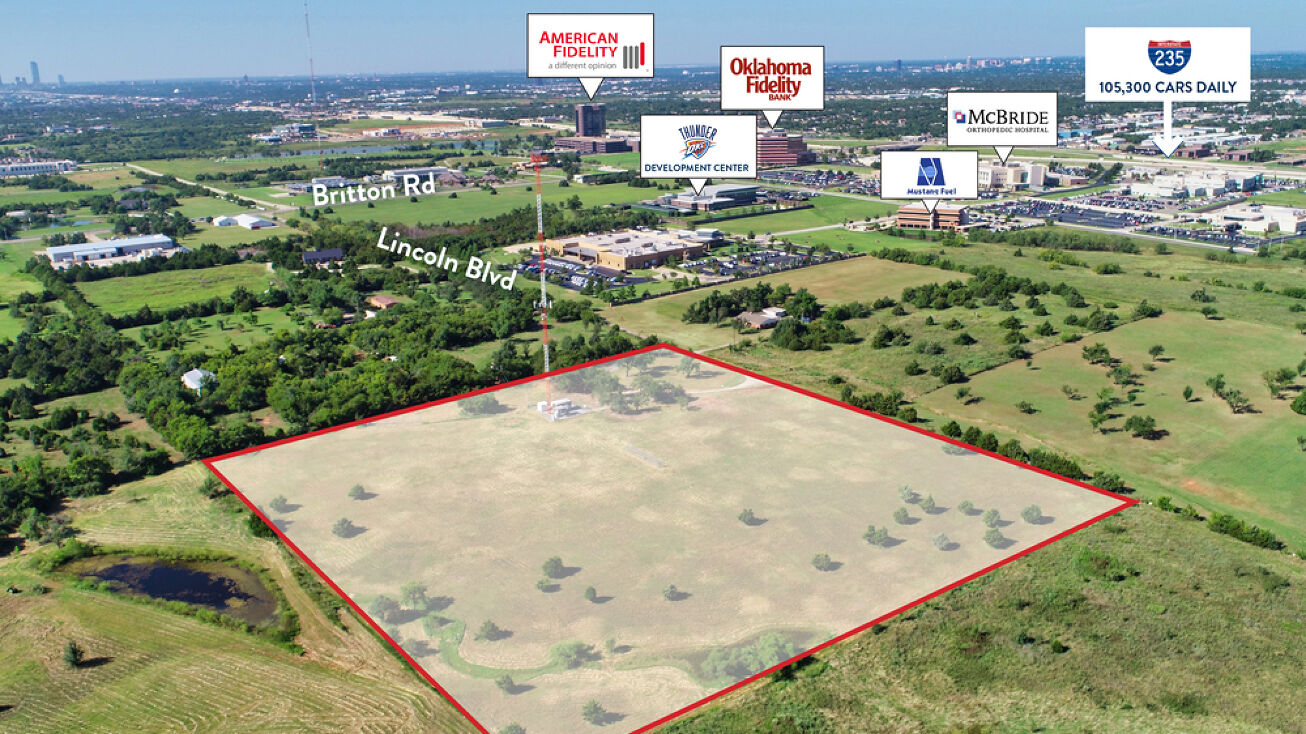 9900 N Lincoln Blvd, Oklahoma City, OK 73114 Land for Sale 10 Acres Agriculture Property