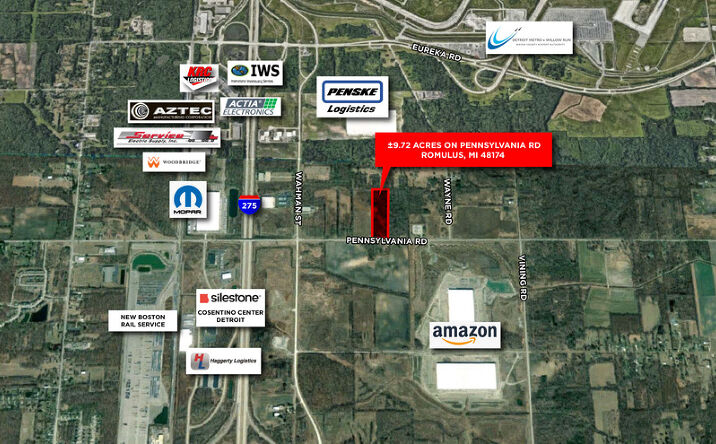 Pictures of Land property located at 34560 Pennsylvania Road, Romulus, MI 48174 for sales - image #1