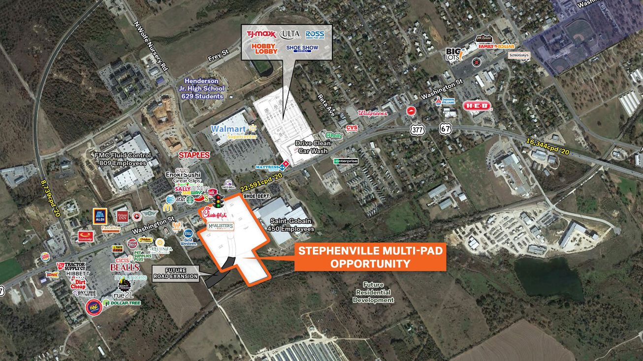 West Washington Street & North Wolfe Nursery Road, Stephenville, TX