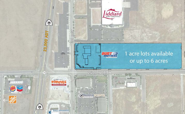 Pictures of Land, Retail property located at 2400 N 400 E, Tooele, UT 84074 for sales - image #1