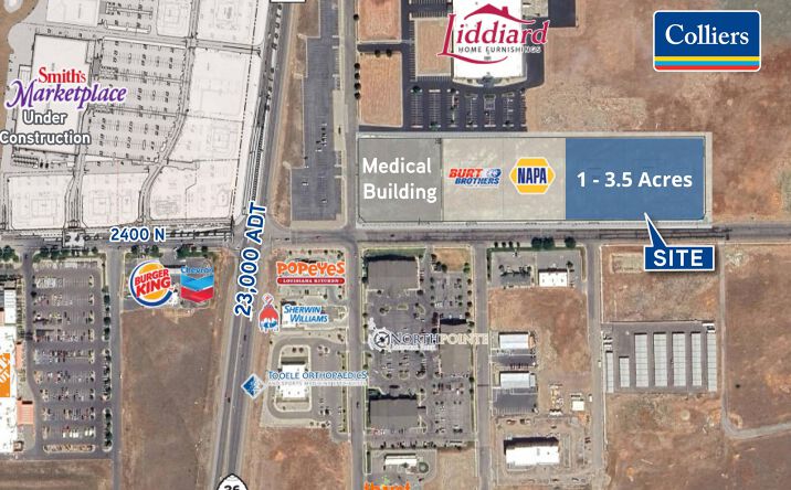 Pictures of Land, Retail property located at 2400 N 400 E, Tooele, UT 84074 for sales - image #1
