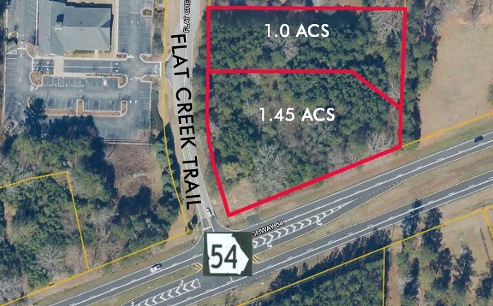 Pictures of Land property located at NE Corner of Hwy. 54 & Flat Creek Trail, Fayetteville, GA 30214 for sales - image #1