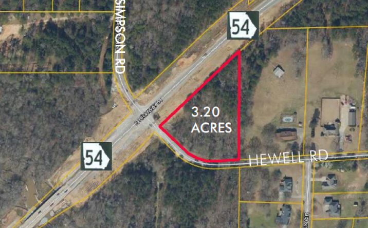 Pictures of Land property located at Hwy 54 E & Hewell Road, Fayetteville, GA 30214 for sales - image #1