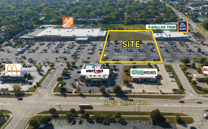 Pictures of Land property located at SWC Rt 59 & Black Rd, Joliet, IL 60404 for sales - image #1