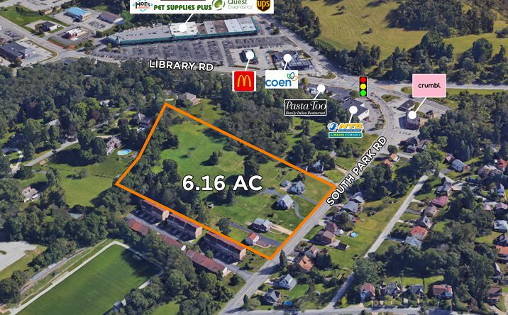 Pictures of Land property located at 2498 - 2530 South Park Road, Bethel Park, PA 15102 for sales - image #1