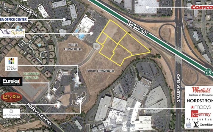 Pictures of Land property located at Highway 65 & Galleria Blvd, Roseville, CA 95678 for sales - image #1