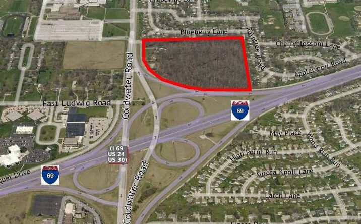 Pictures of Land property located at NEC Coldwater Rd. & I-69, Fort Wayne, IN 46825 for sales - image #1