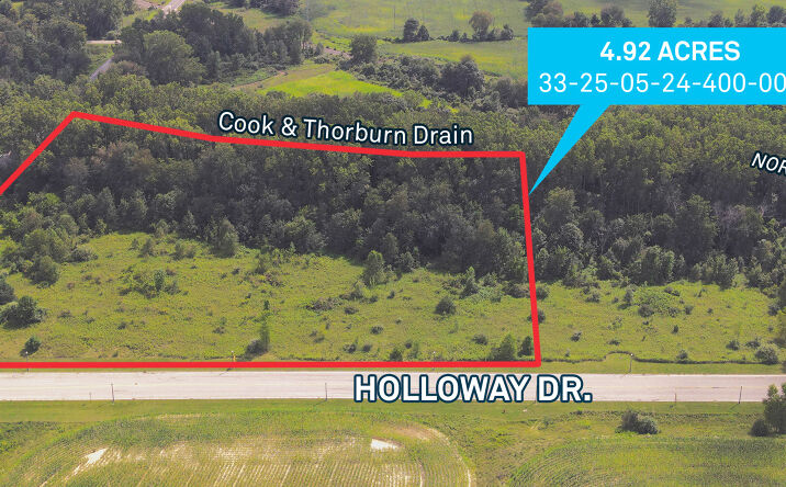 Pictures of Land property located at SW Corner College Road and Holloway Drive, Mason, MI 48854 for sales - image #1