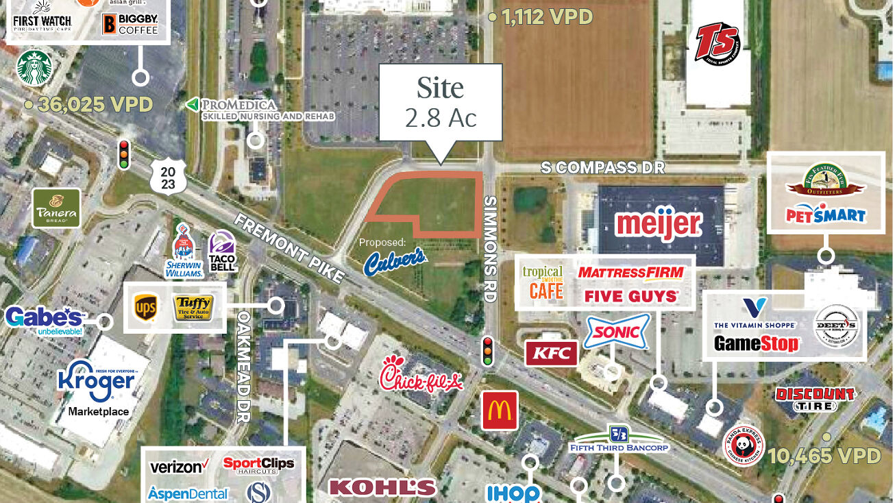 10392 Fremont Pike (Pad 1), Perrysburg, OH 43551 Land for Sale