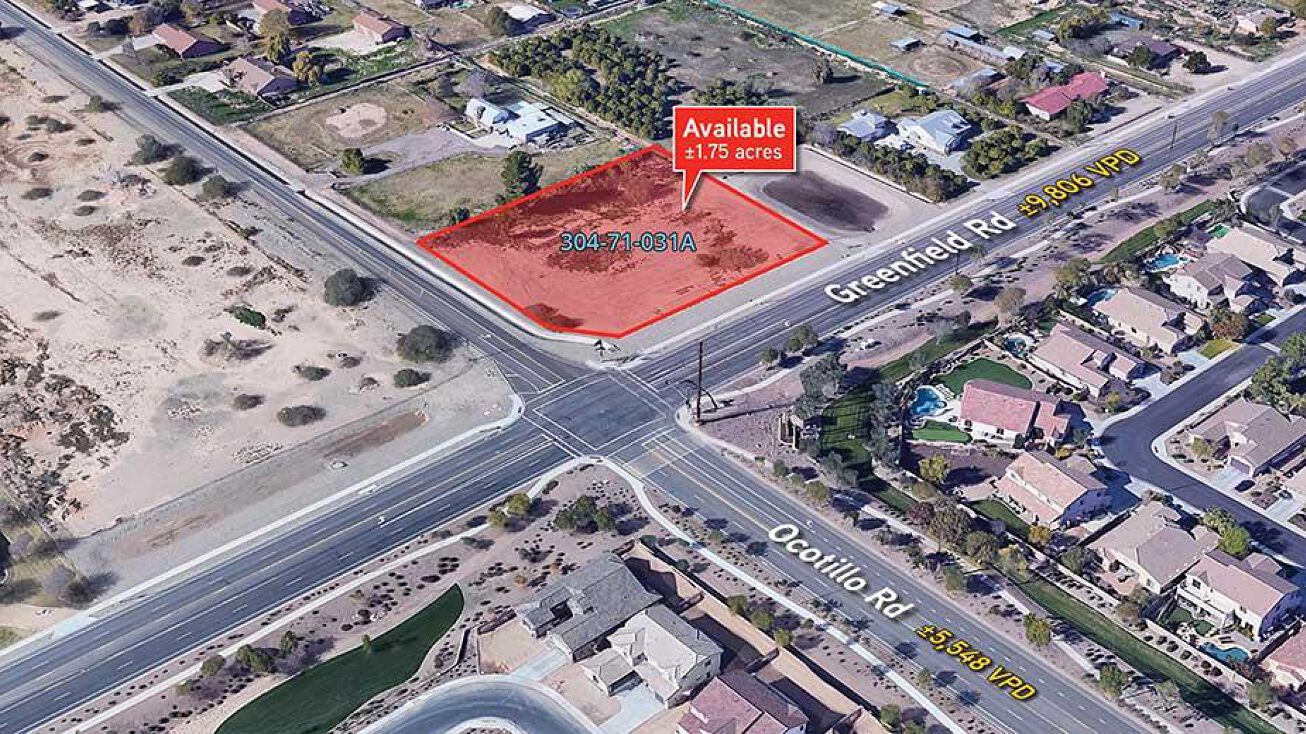 NWC Ocotillo and Greenfield Roads, Gilbert, AZ 85298 Retail Property