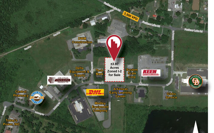 Pictures of Land property located at Industrial Dr, North Little Rock, AR 72117 for sales - image #1