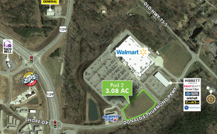 Pictures of Land property located at 260 Donald E Thurmond Pkwy (Pad 2), Cleveland, GA 30528 for sales - image #1