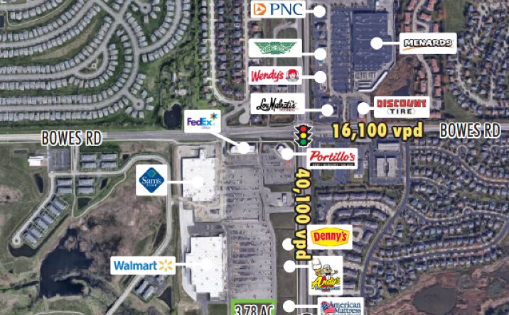 Pictures of Land property located at 1100 S Randall Rd (Pad 1), Elgin, IL 60123 for sales - image #1