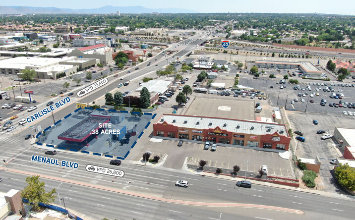 Pictures of Land property located at SWC Menaul and Carlisle, Albuquerque, NM 87107 for sales - image #1