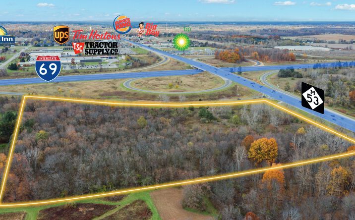 Pictures of Land property located at S/W Corner I-69 Exit Ramp And Van Dyke, Imlay Township, MI 48444 for sales - image #1
