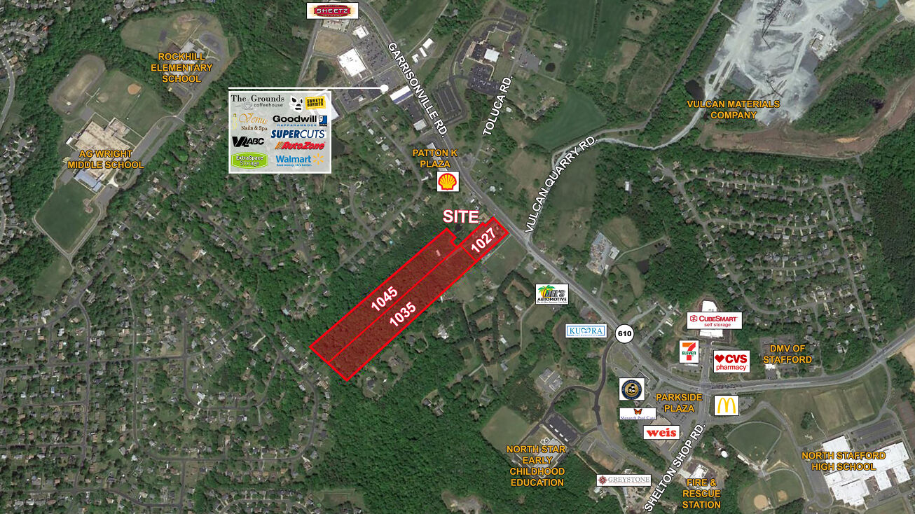 1027, 1035, 1045 Garrisonville Rd, Stafford, VA 22556 Land for Sale