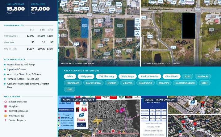 Pictures of Land property located at SW High Meadow Avenue & SW Martin Highway, Palm City, FL 34990 for sales - image #1