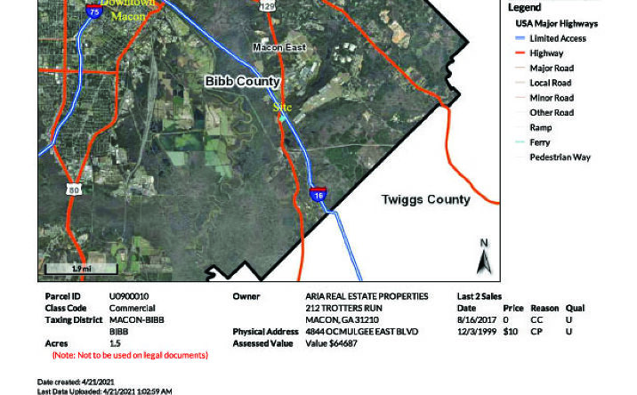 Pictures of Land property located at 4844 Ocmulgee E Blvd, Macon, GA 31217 for sales - image #1