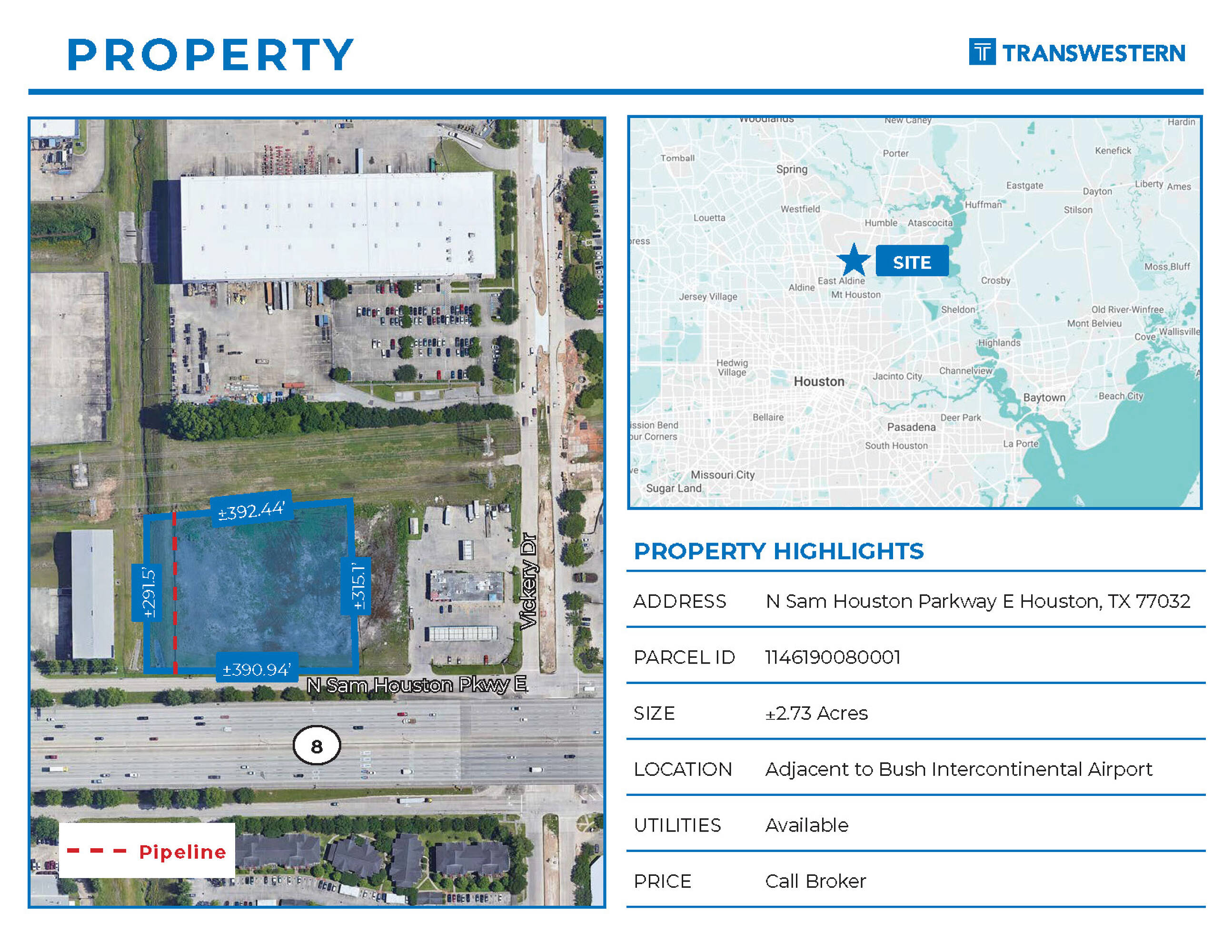 ±2.73 ACRES NEAR GEORGE BUSH INTERCONTINENTAL AIRPORT