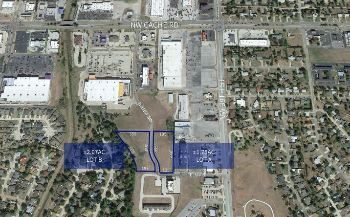 Pictures of Land property located at 1.75ac Lot A & 2.07ac Lot B on NW 40th St, Lawton, OK 73505 for sales - image #1