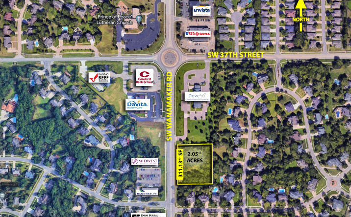 Pictures of Land property located at 38th Street and SW Wanamaker Rd, Topeka, KS 66610 for sales - image #1