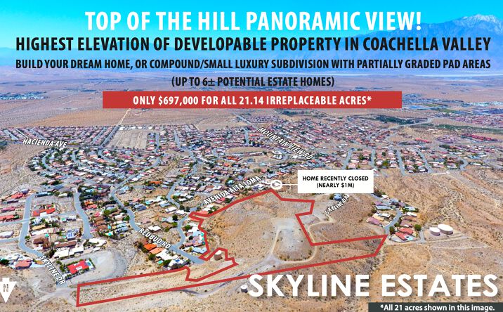 Skyline Estates, Desert Hot Springs, CA 92240 - Land for Sale - Skyline ...