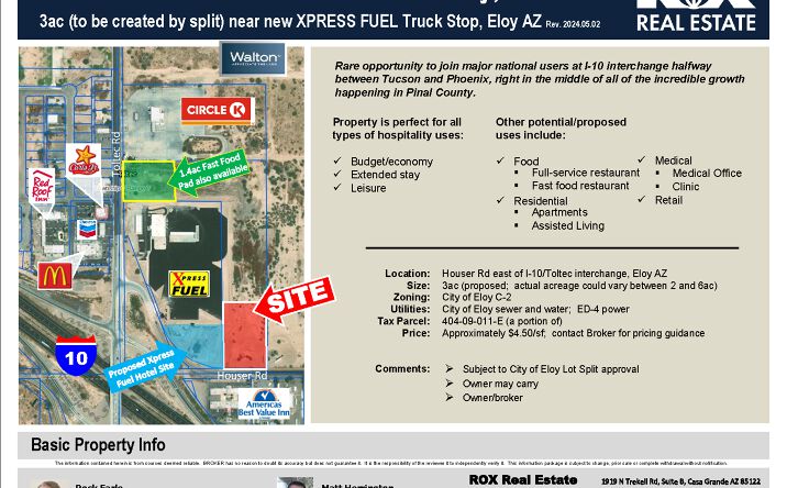 Pictures of Land property located at 3790 W Houser Rd, Eloy, AZ 85131 for sales - image #1