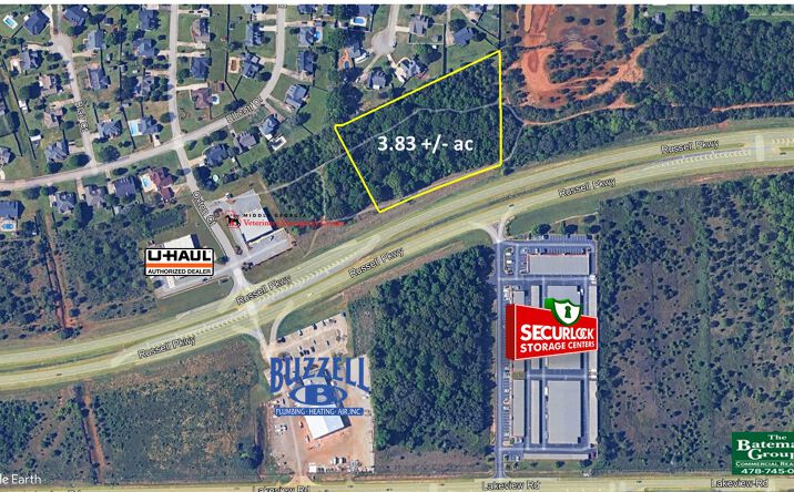 Pictures of Land property located at Russell Pkwy 3.83 +/- acres, Warner Robins, GA 31088 for sales - image #1