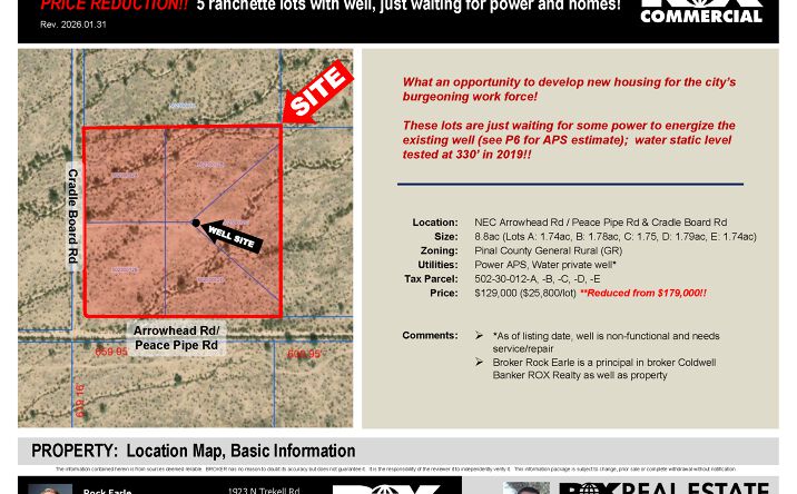 Pictures of Land property located at NEC Peace Pipe and Cradle Board Rds, Casa Grande, AZ 85193 for sales - image #1