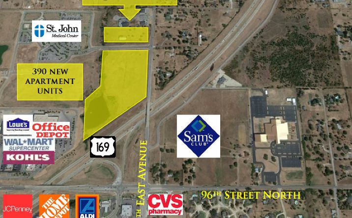 Pictures of Land property located at NW of Highway 169 and N 129th E Ave, Owasso, OK 74055 for sales - image #1