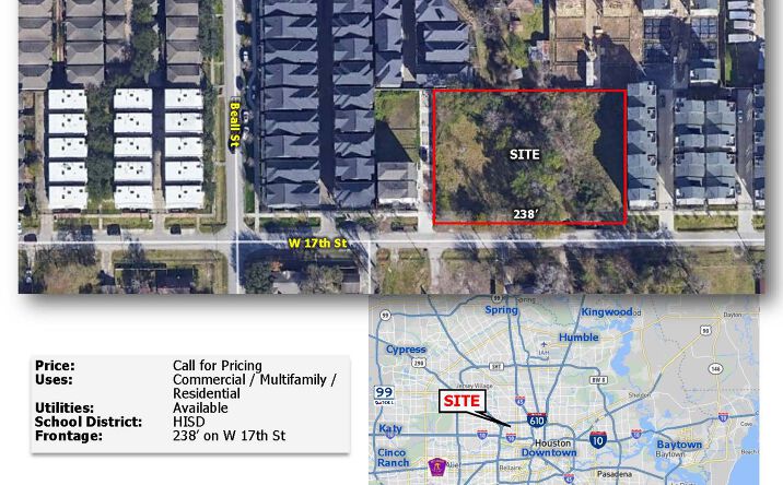 Pictures of Land property located at W 17th St, Houston, TX 77008 for sales - image #1