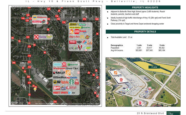 Pictures of Land property located at IL-Hwy 15 & Frank Scott Pkwy, Swansea, IL 62226 for sales - image #1