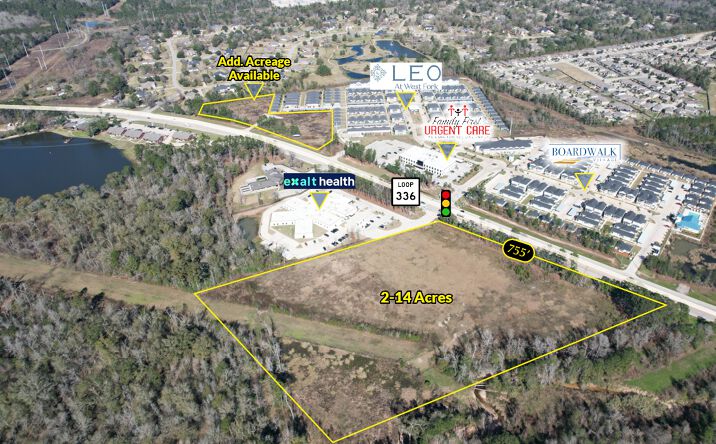 Pictures of Land property located at 2 to 14 Acres Loop 336, Conroe, TX 77384 for sales - image #1