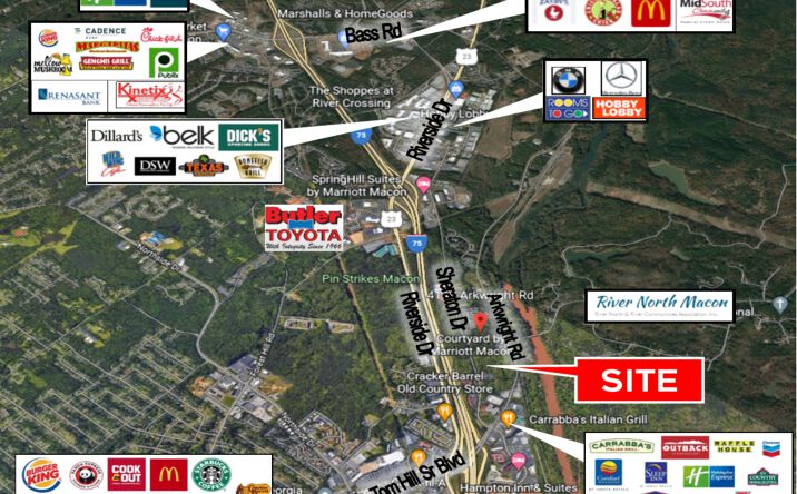 Pictures of Land property located at 4090 Arkwright Rd, Macon, GA 31210 for sales - image #1