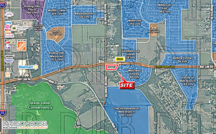 Pictures of Land property located at SEC - Houston School Rd. & Belt Line Rd., Lancaster, TX 75146 for sales - image #1