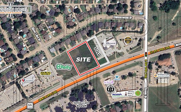 Pictures of Land property located at NEQ - Highway 66 & Dalrock Rd., Rowlett, TX 75088 for sales - image #1