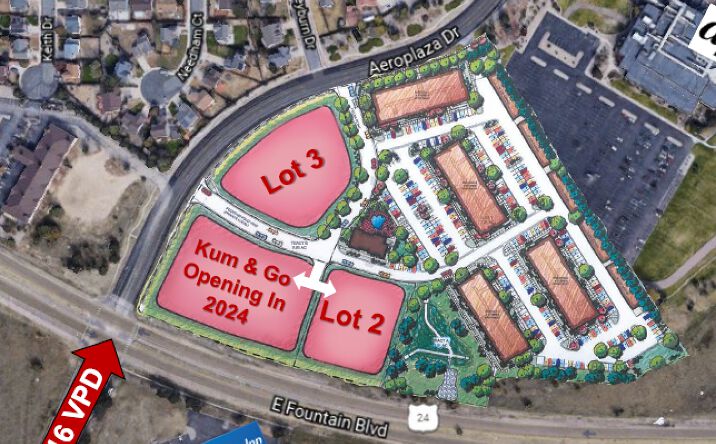Pictures of Land property located at NEC Fountain Blvd & Aeroplaza Dr, Colorado Springs, CO 80916 for sales - image #1
