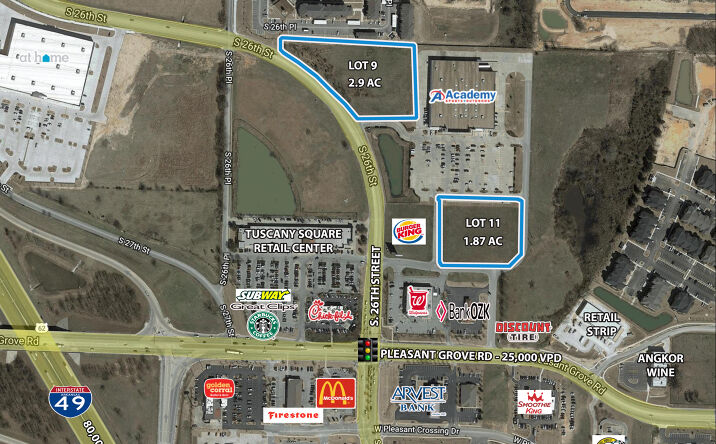 Pictures of Land property located at Pleasant Grove Rd Rogers, AR 72758, USA, Rogers, AR 72758 for sales - image #1