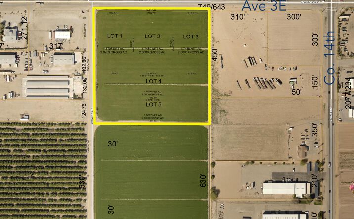 Pictures of Land property located at SE corner County 14th St & Ave 2 3/4E, Yuma, AZ 85365 for sales - image #1