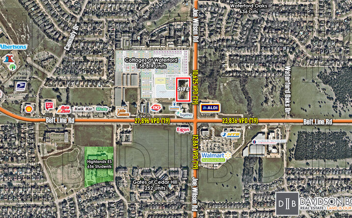 Pictures of Land property located at NWQ - Beltline Rd. & Joe Wilson Rd., Cedar Hill, TX 75104 for sales - image #1
