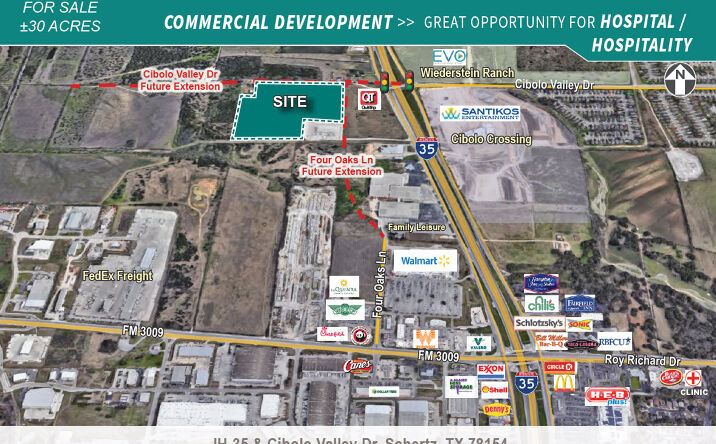 Pictures of Land property located at IH-35 and Cibolo Valley Dr., Schertz, TX 78154 for sales - image #1