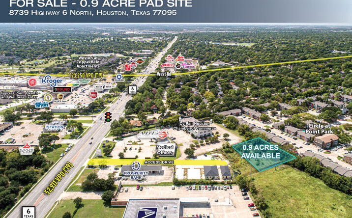 Pictures of Land property located at SWQ of Highway 6 & Point NW Blvd, Houston, TX 77095 for sales - image #1