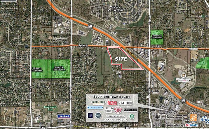 Pictures of Land property located at SEQ - Hwy. 114 & Highland St., Southlake, TX 76092 for sales - image #1